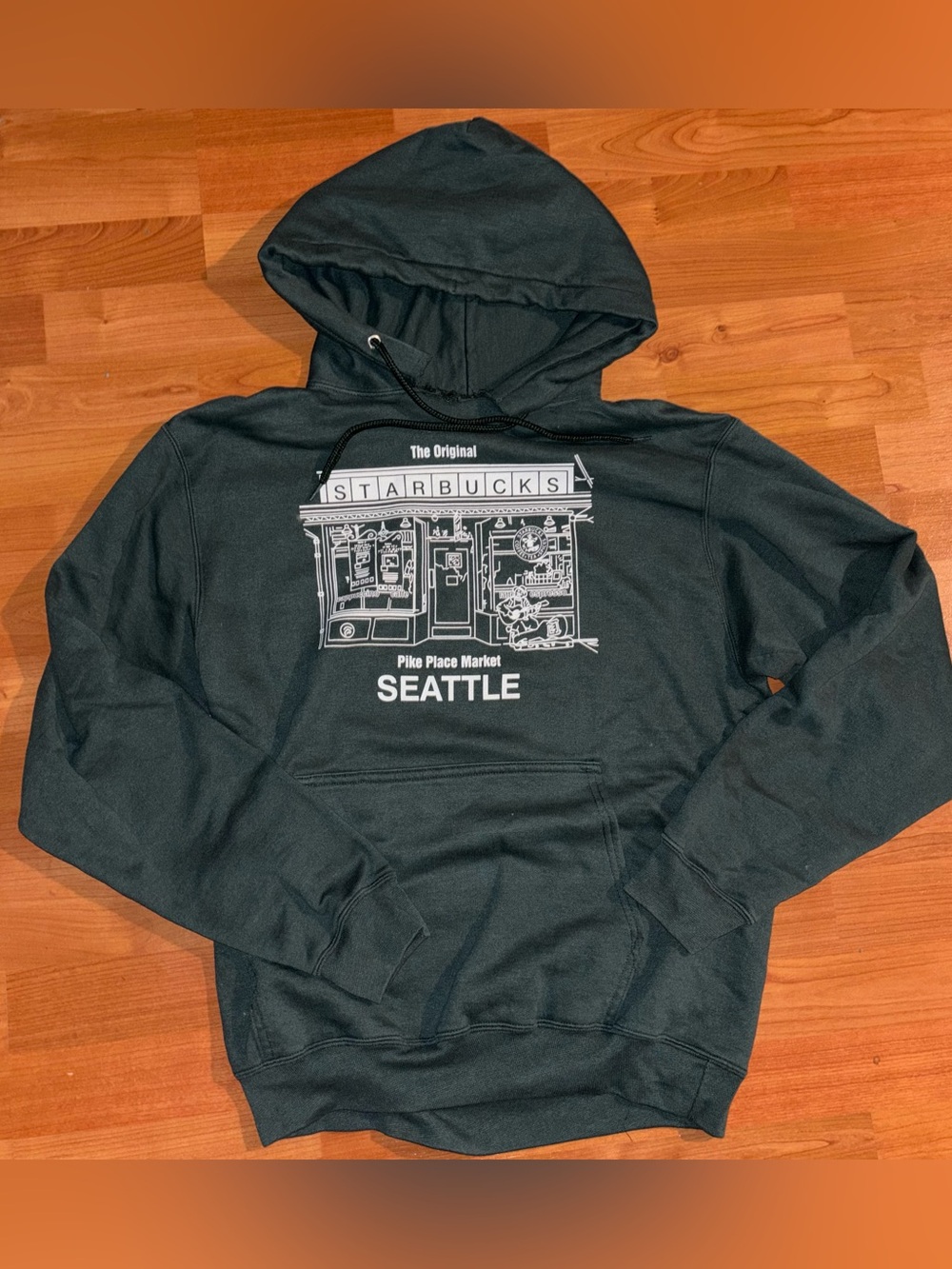 Women’s Starbucks Pike Place Market Seattle hoodie size medium